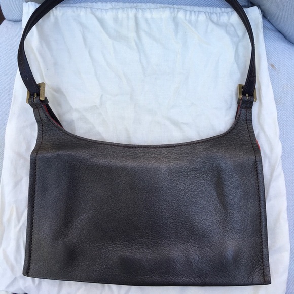 Authentic leather metallic olive Bally shoulder bag - Picture 2 of 5